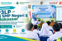 Puskesmas Batua Makassar Gelar Penyuluhan P3LP di SMP Negeri 8, Perkuat Edukasi Kesehatan Remaja